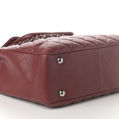 Chanel Caviar Quilted Flap Tote Red 9 of 10