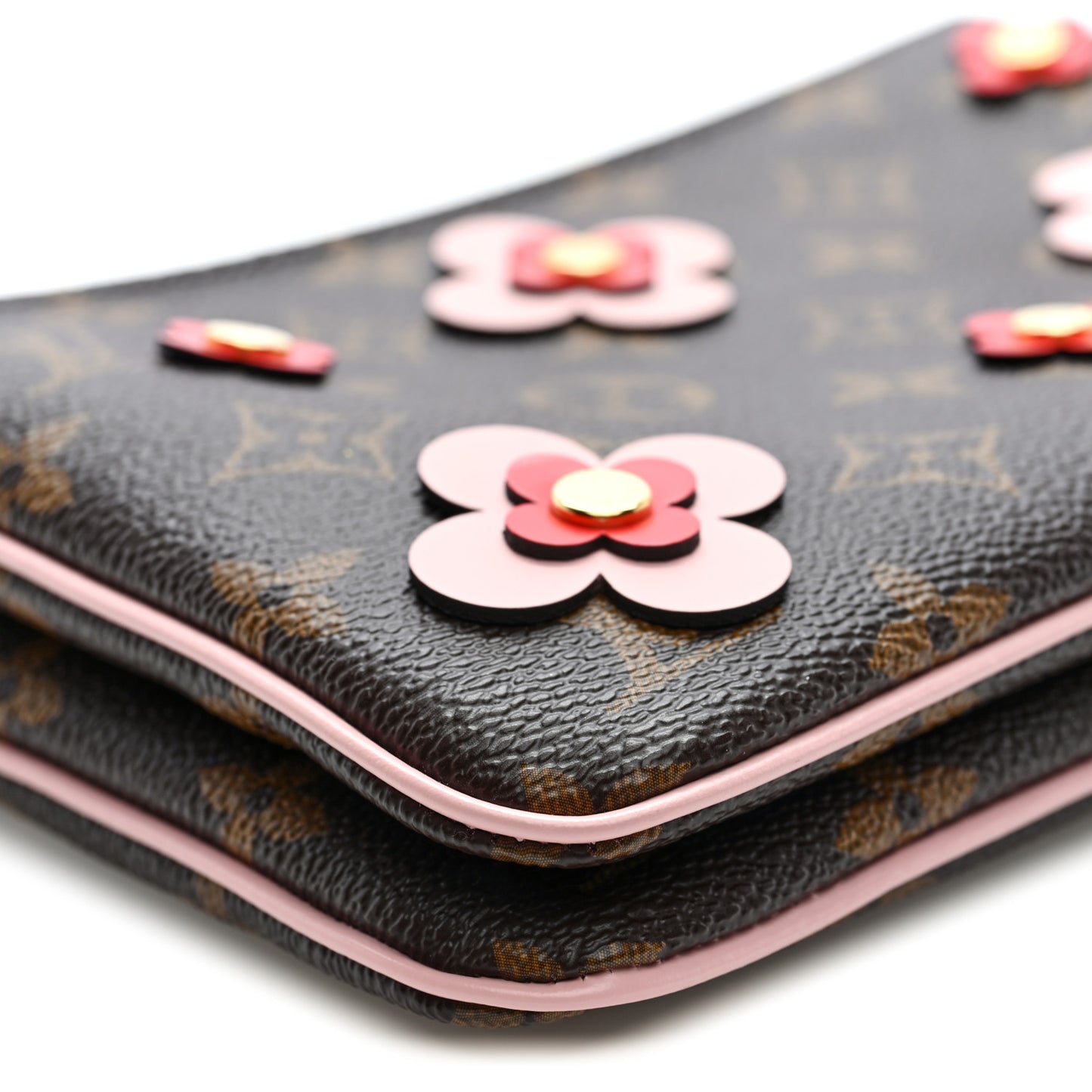 Monogram Blooming Flowers Double Zip Pochette