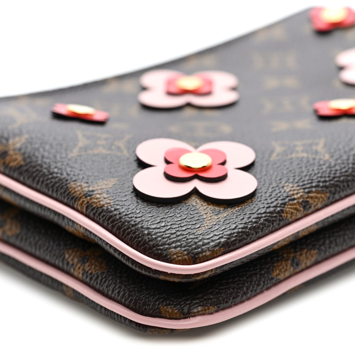 Louis Vuitton Monogram Blooming Flowers Double Zip Pochette 10 of 11