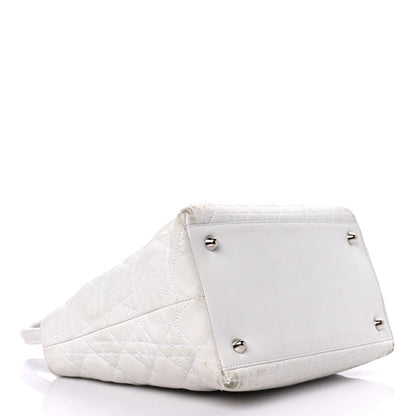Christian Dior Lambskin Cannage Small Soft Lady Dior White 3 of 25