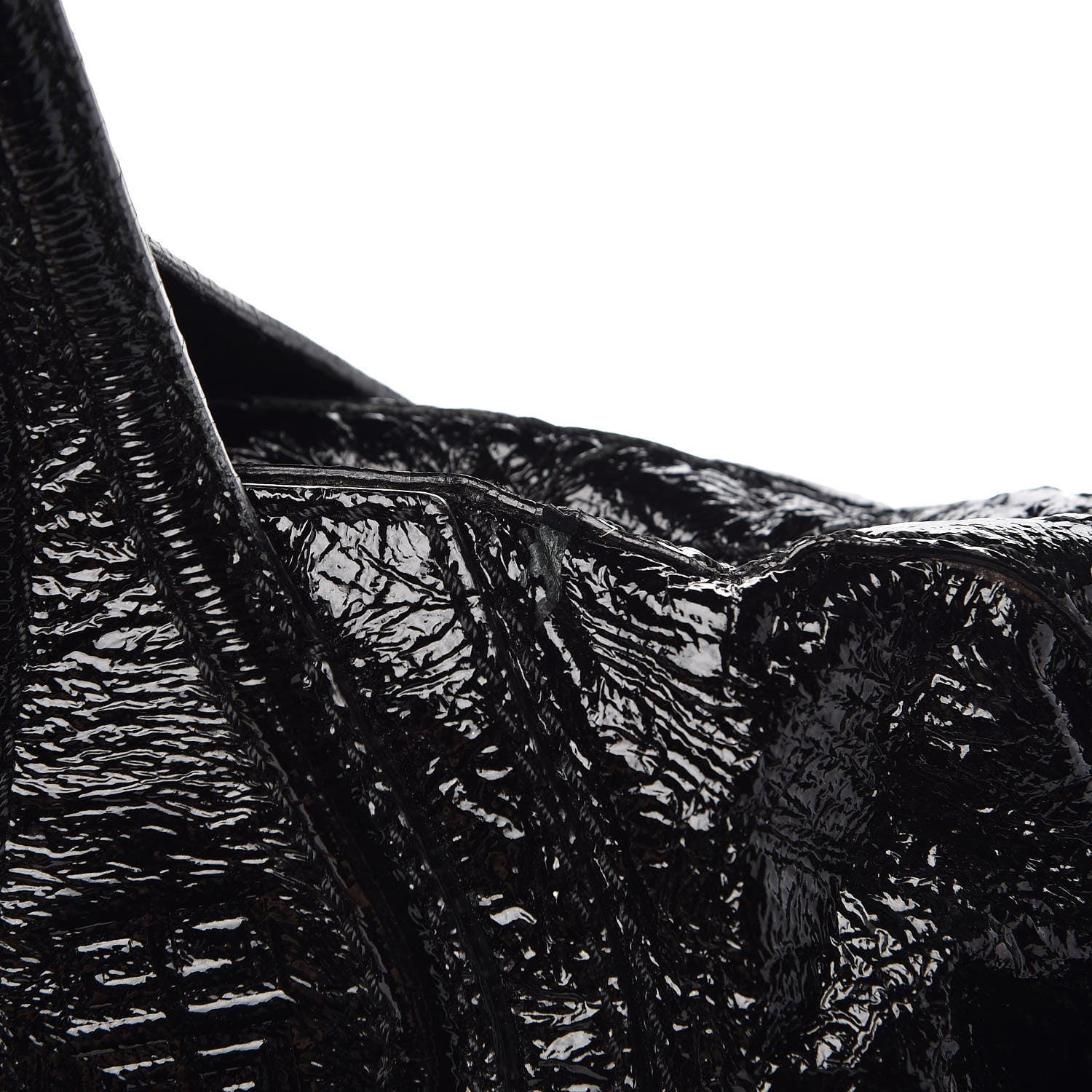 Givenchy Crinkled Patent Calfskin Small Nightingale Black 11 of 13