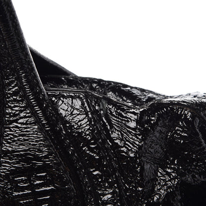 Givenchy Crinkled Patent Calfskin Small Nightingale Black 11 of 13