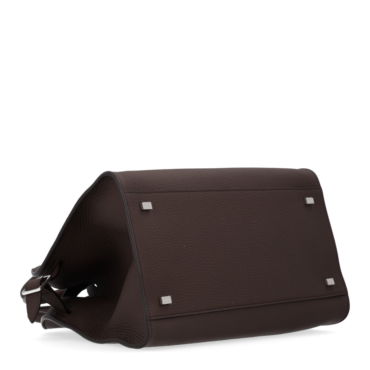 The Row Matte Grained Calfskin Soft Margaux 12 Deep Brown 4 of 9