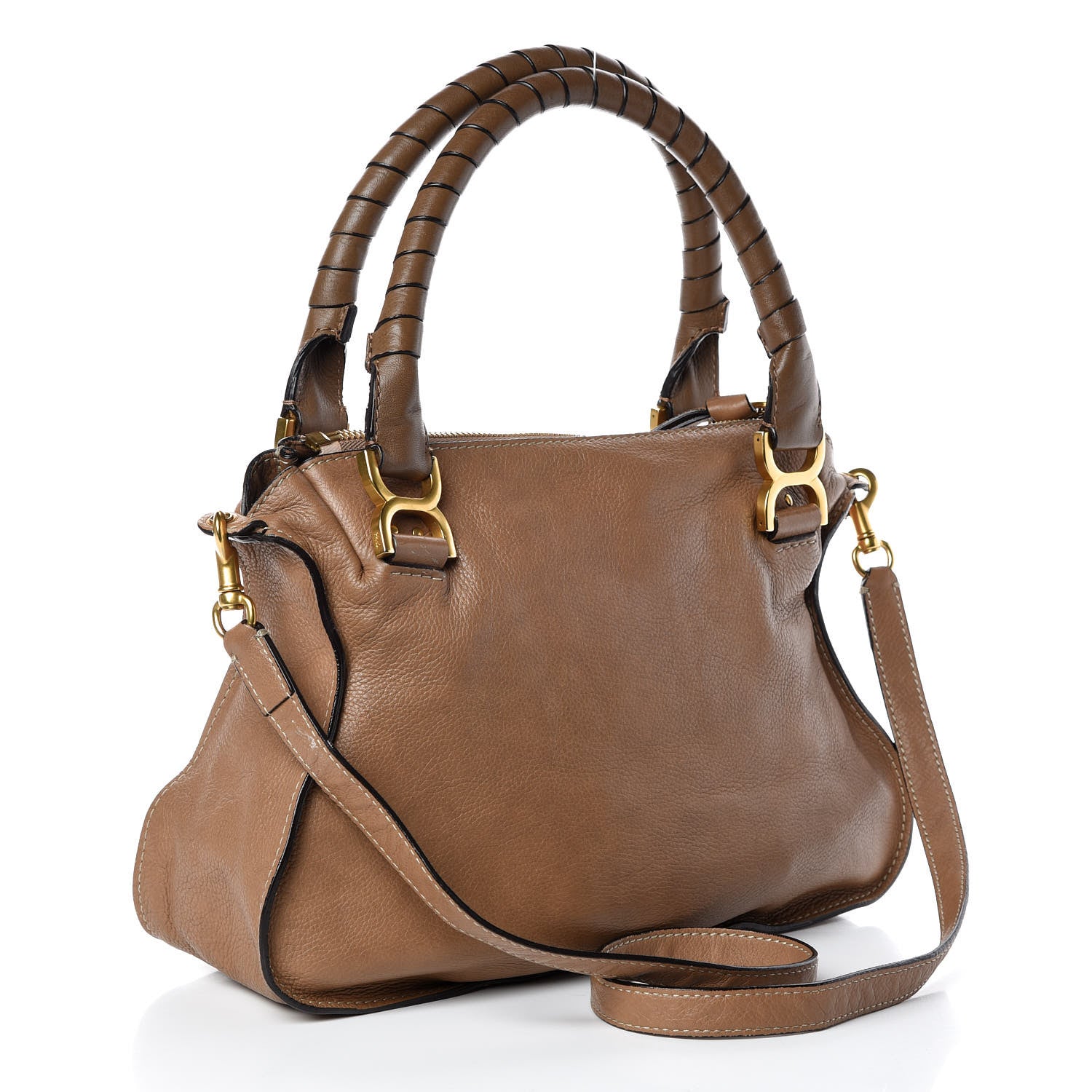 Chloe Calfskin Medium Marcie Satchel Nut 4 of 15