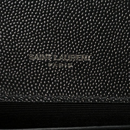 Saint Laurent Grain De Poudre Small Monogram Kate Satchel Black 6 of 11
