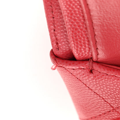 Chanel Caviar Quilted Jumbo Double Flap Red 11 of 11