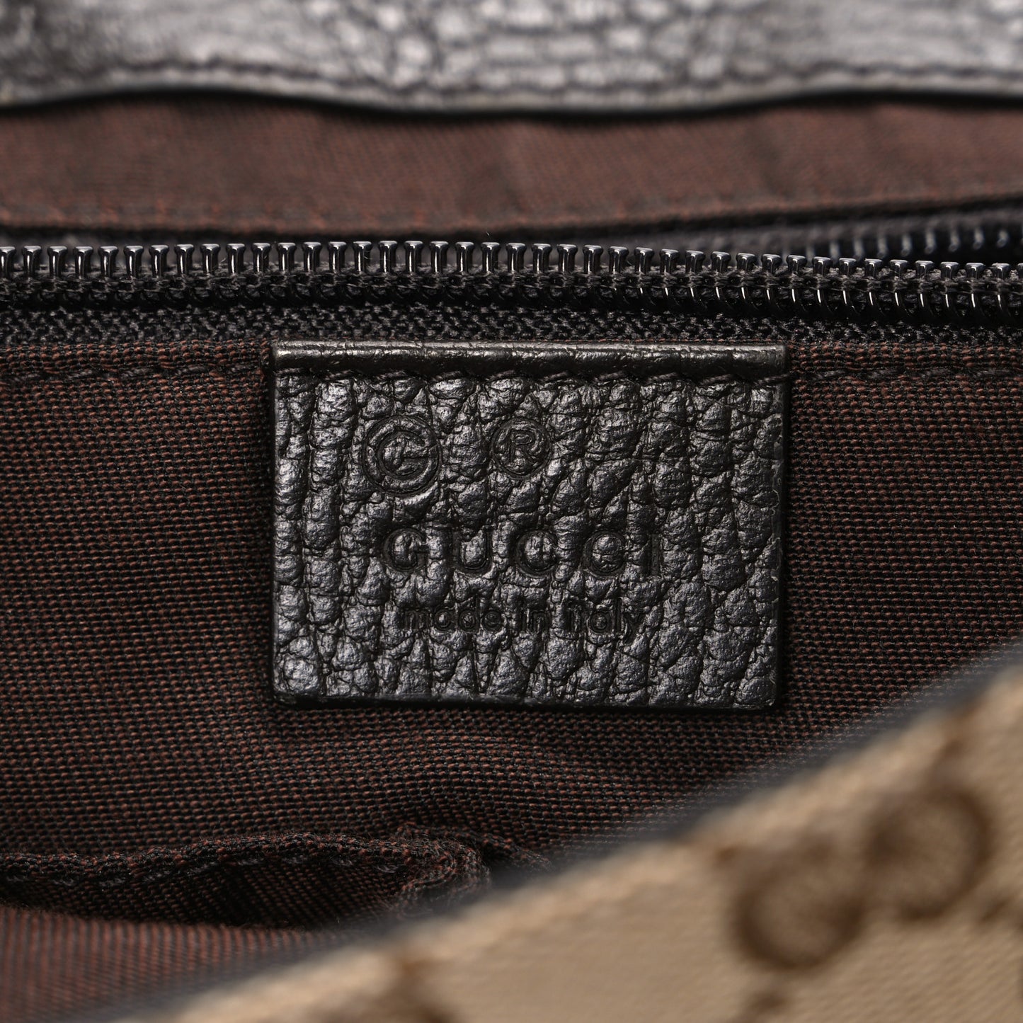 Monogram Flap Messenger Bag Beige Dark Brown