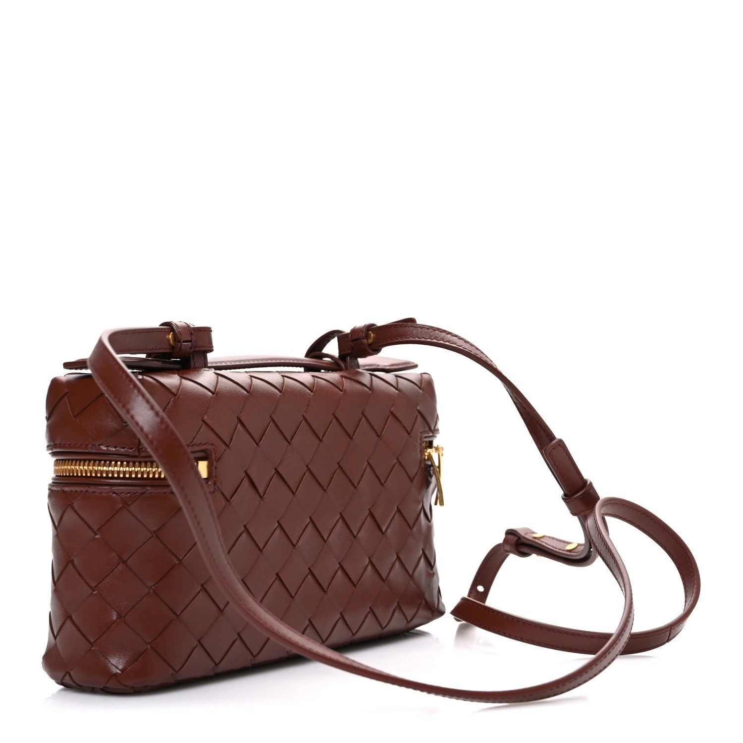 Bottega Veneta Nappa Intrecciato Bang Bang Vanity Case Sapele 3 of 11