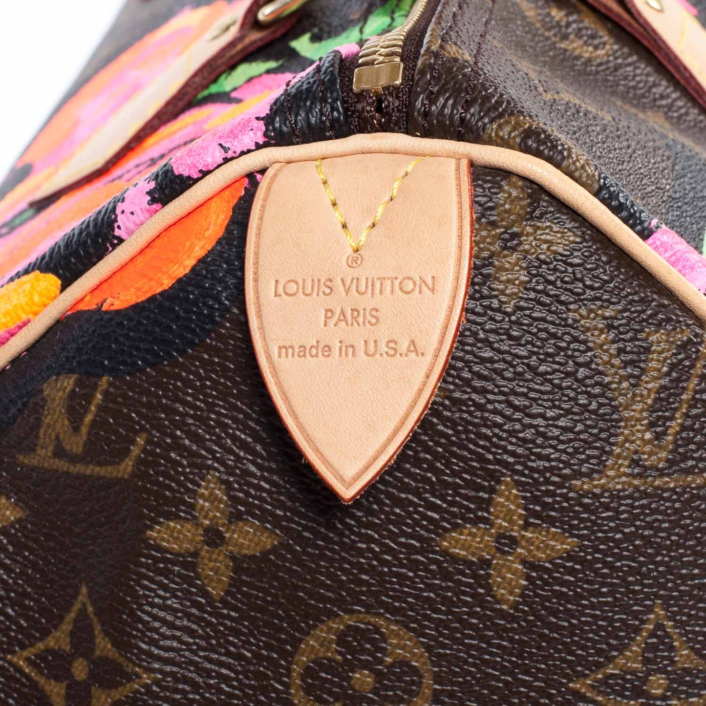 Monogram Roses Speedy 30