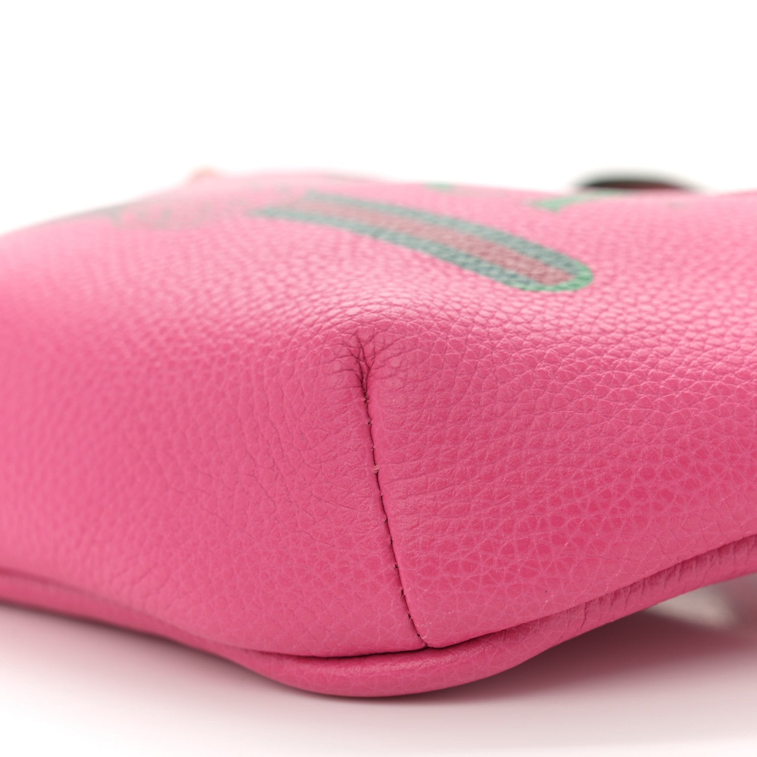 Gucci Grained Calfskin Small Logo Belt Bag Box Pink Green 10 of 10