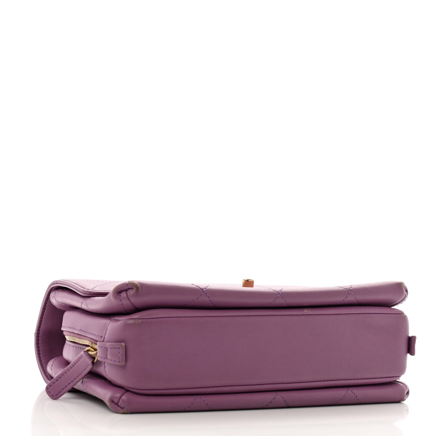 Chanel Lambskin Sleek And Chic Flap Purple 4 of 13