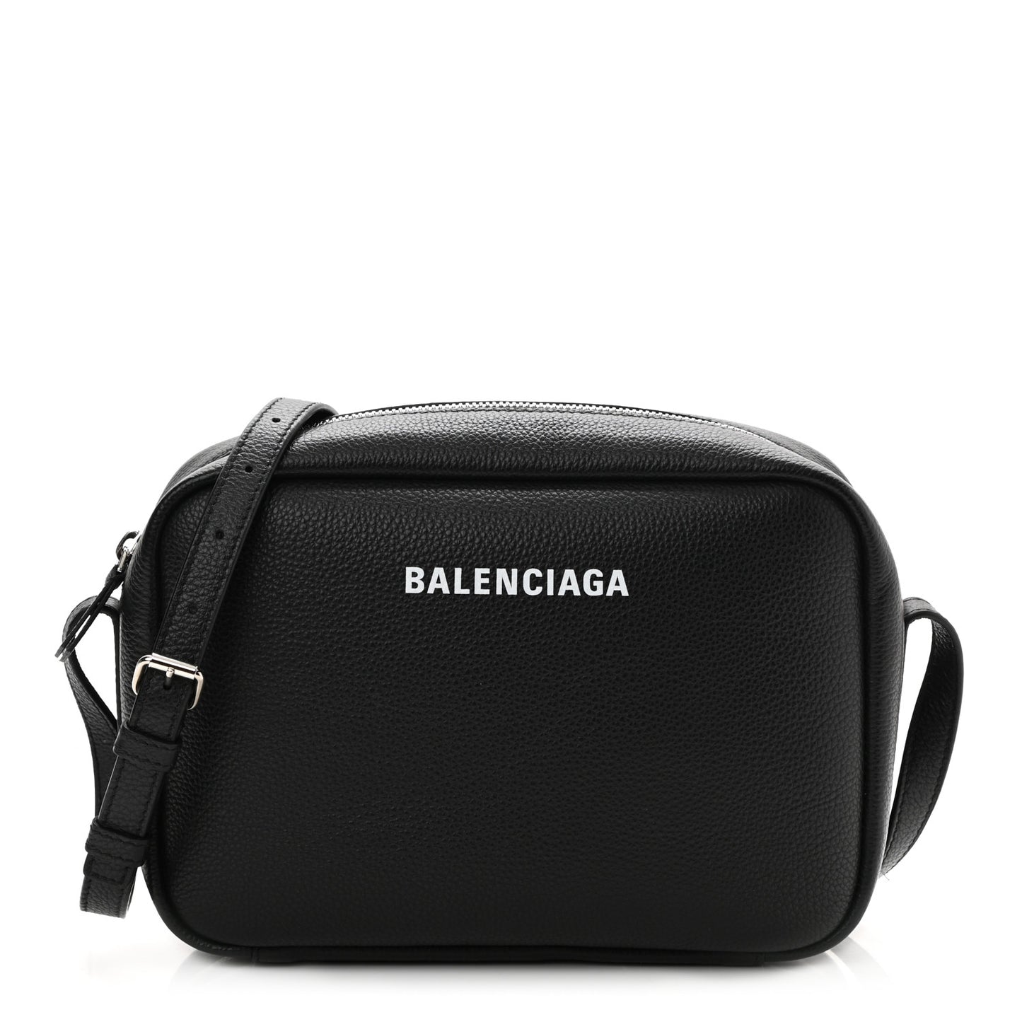 Calfskin Logo M Everyday Camera Bag Black