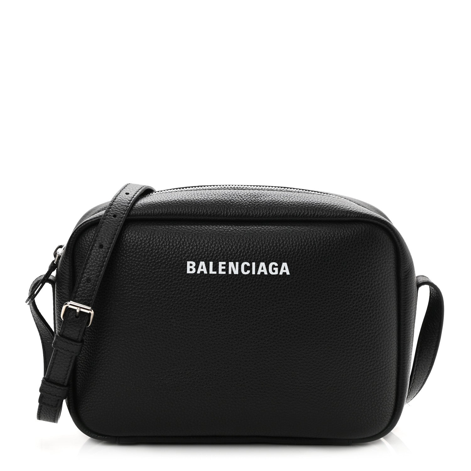 Balenciaga Calfskin Logo M Everyday Camera Bag Black 1 of 10