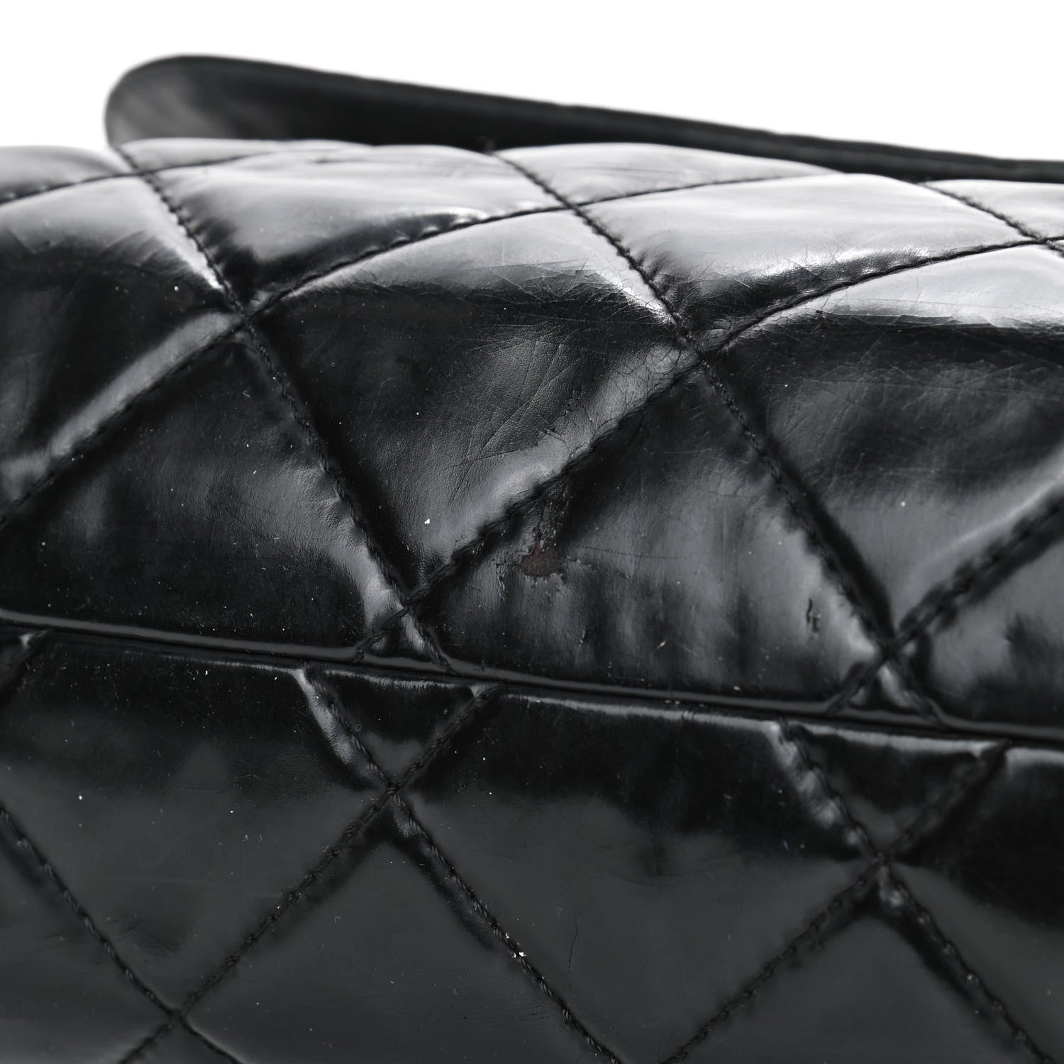 Chanel Vinyl Quilted In the Business Flap Bag Black 7 of 11