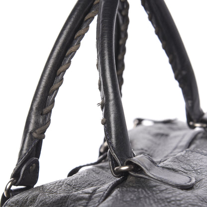 Balenciaga Agneau Classic Hardware Small Squash Duffel Bag Anthracite 13 of 24