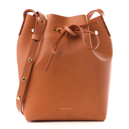 Mansur Gavriel Vegetable Tanned Calfskin Mini Bucket Bag Cammello Sun 1 of 7