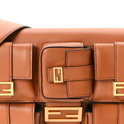 Fendi Shiny Nappa Multipocket Baguette Brandy 8 of 10