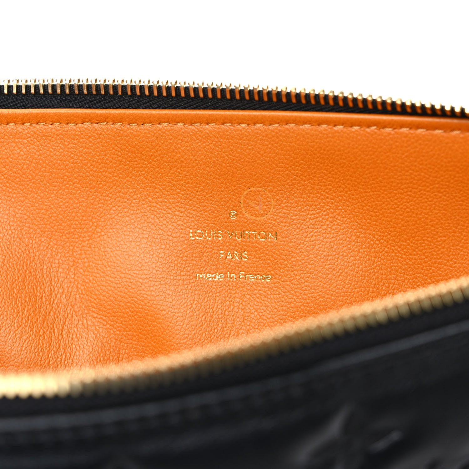Louis Vuitton Lambskin Embossed Monogram Coussin MM Black 6 of 9