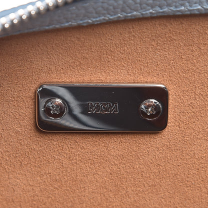 MCM Grained Calfskin Small Ella Boston Sky Blue 7 of 10