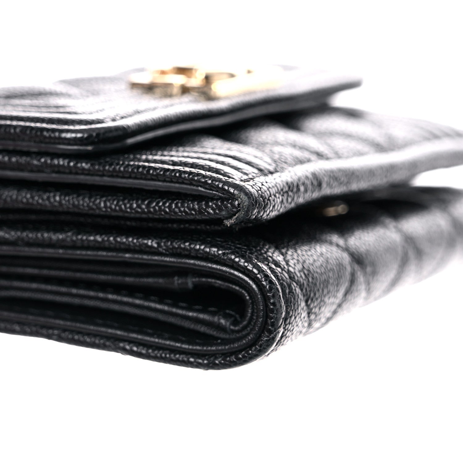 Chanel Caviar Quilted Small Boy Flap Wallet Black 12 of 14