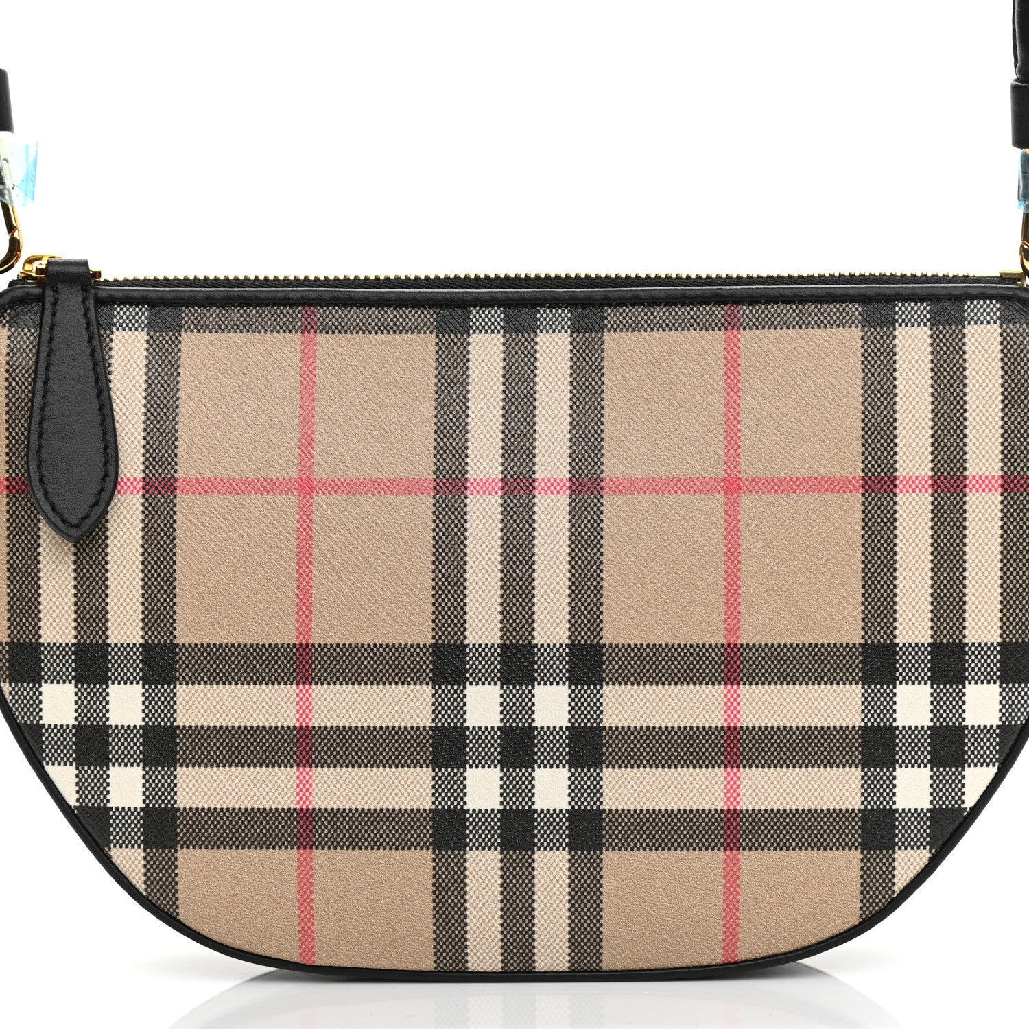 Burberry Vintage Check Calfskin Olympia Slim Pouch Archive Beige 7 of 9