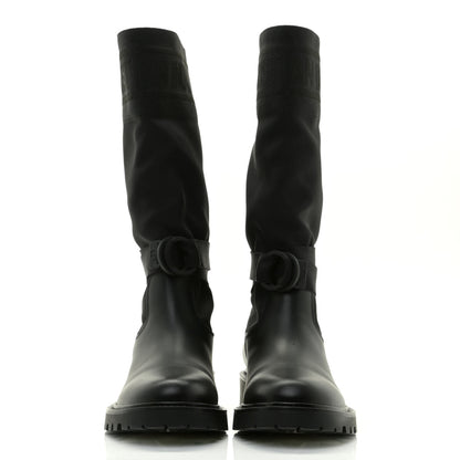 Christian Dior Technical Fabric Calfskin D-Major Boots 36.5 Black 2 of 13