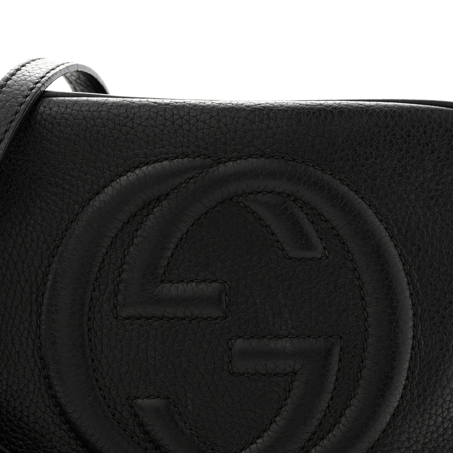 Gucci Pebbled Calfskin Small Soho Disco Bag Black 8 of 17