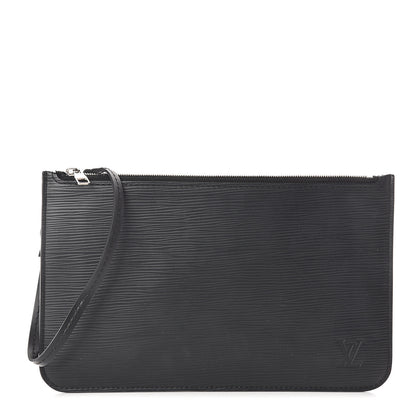 Louis Vuitton Epi Neverfull Pochette MM GM Black 1 of 5