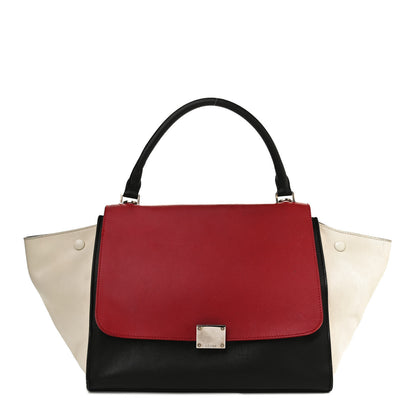 Celine Smooth Calfskin Medium Tri-Color Trapeze Poppy 1 of 15