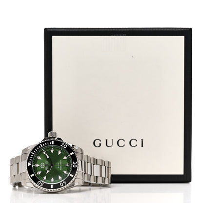 Gucci Stainless Steel 40mm Dive Automatic Watch Green 5 of 5