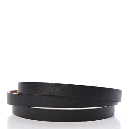 Hermes Swift Hapi 3 MM Triple Tour Bracelet S Black 3 of 6