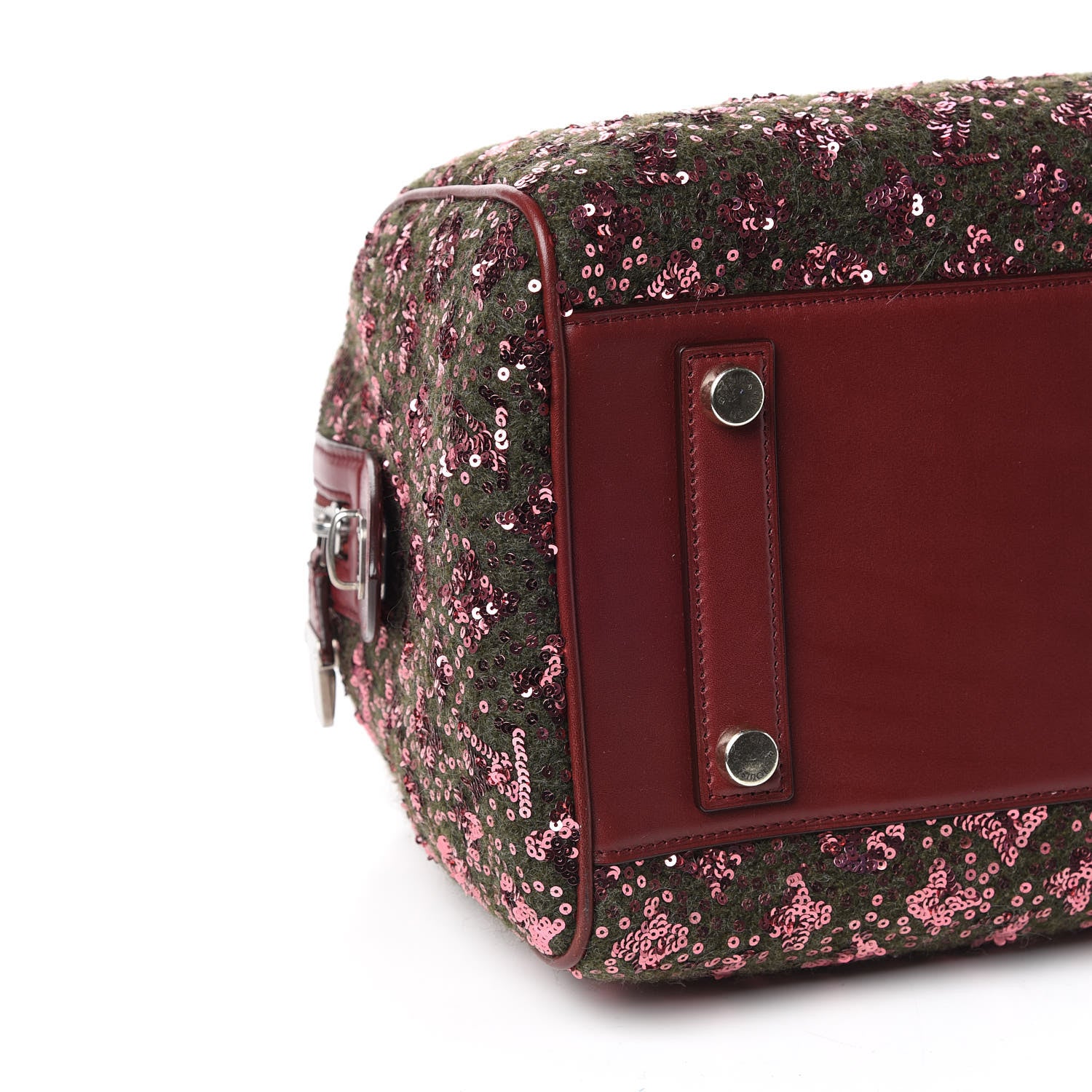 Louis Vuitton Sequin Monogram Sunshine Express Speedy Burgundy 5 of 10