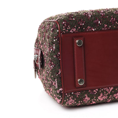 Louis Vuitton Sequin Monogram Sunshine Express Speedy Burgundy 5 of 10