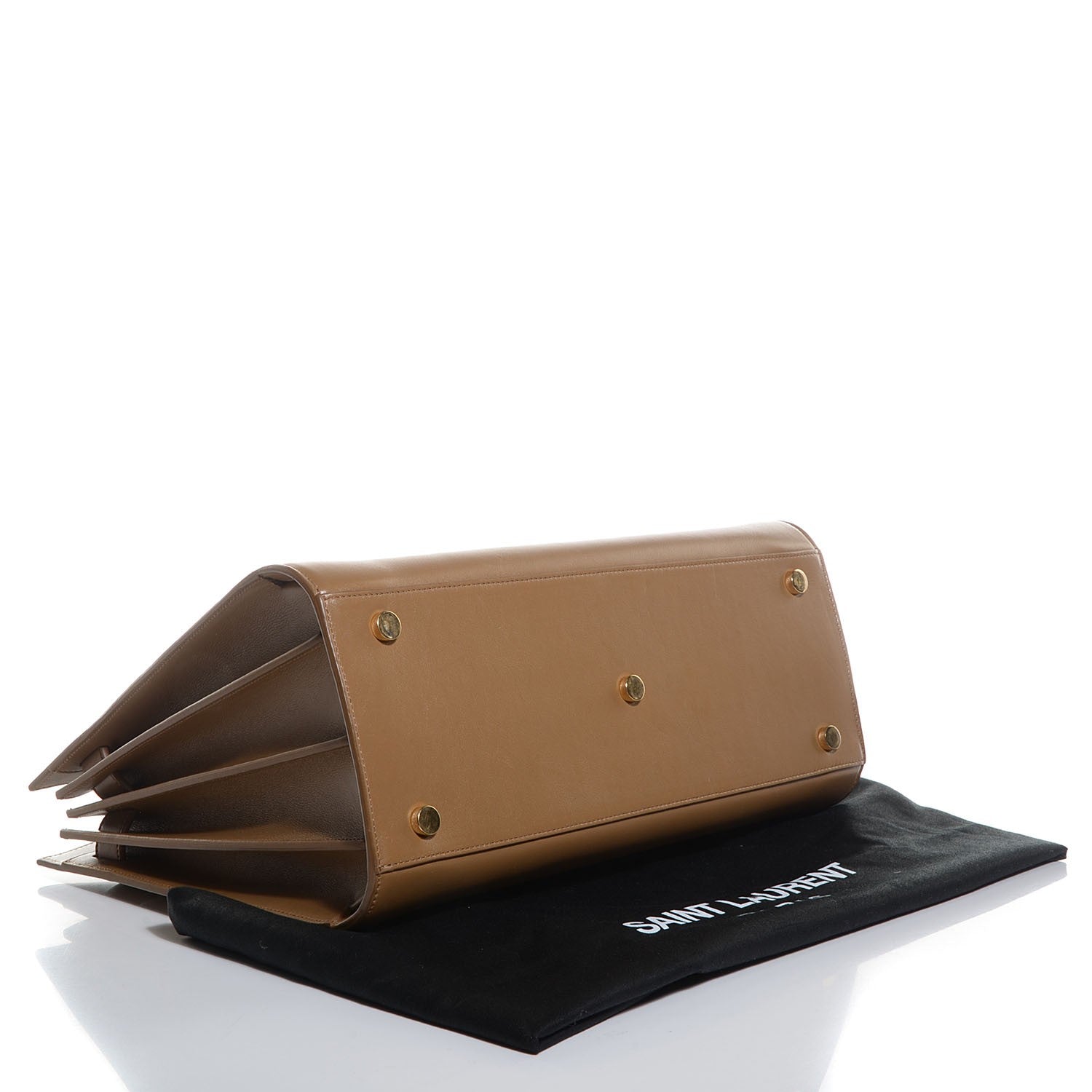 Saint Laurent Calfskin Small Sac De Jour Dark Beige 4 of 9