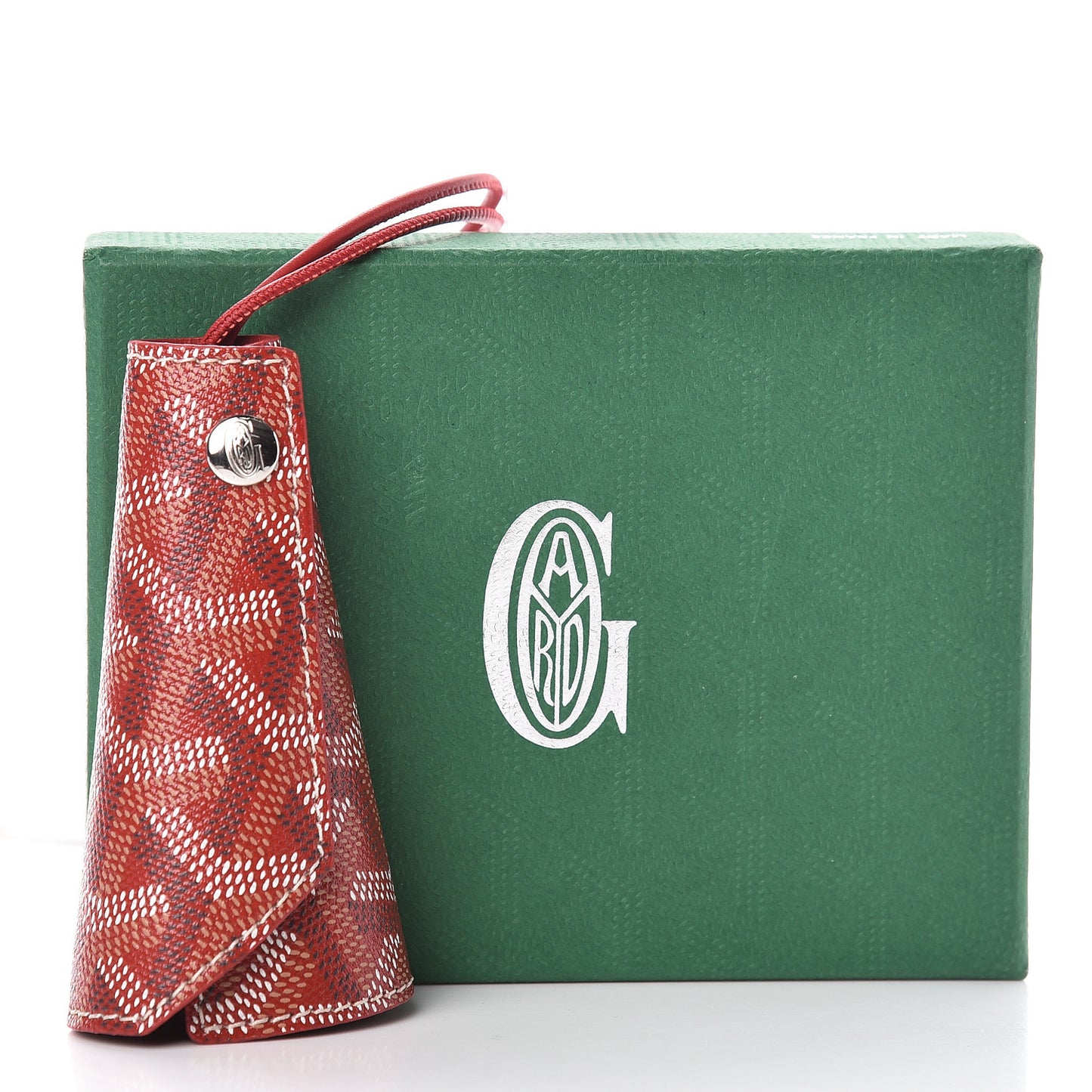 Goyardine Chambellan Bag Charm Red