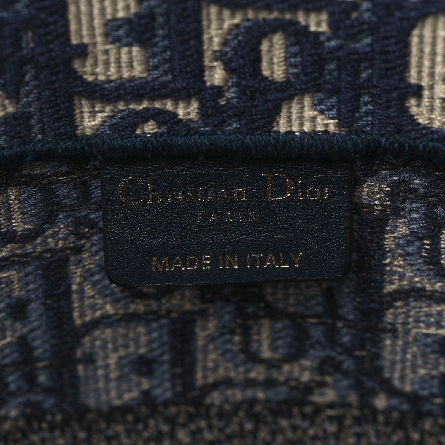 Christian Dior Oblique Medium Book Tote Blue Multicolor 6 of 6