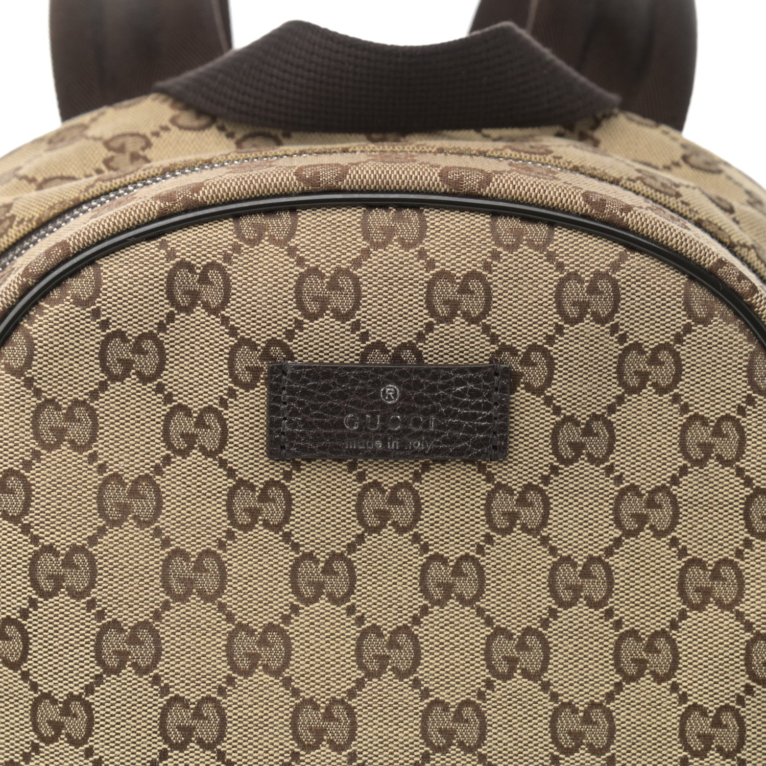 Gucci Monogram Travel Backpack Dark Brown 8 of 10