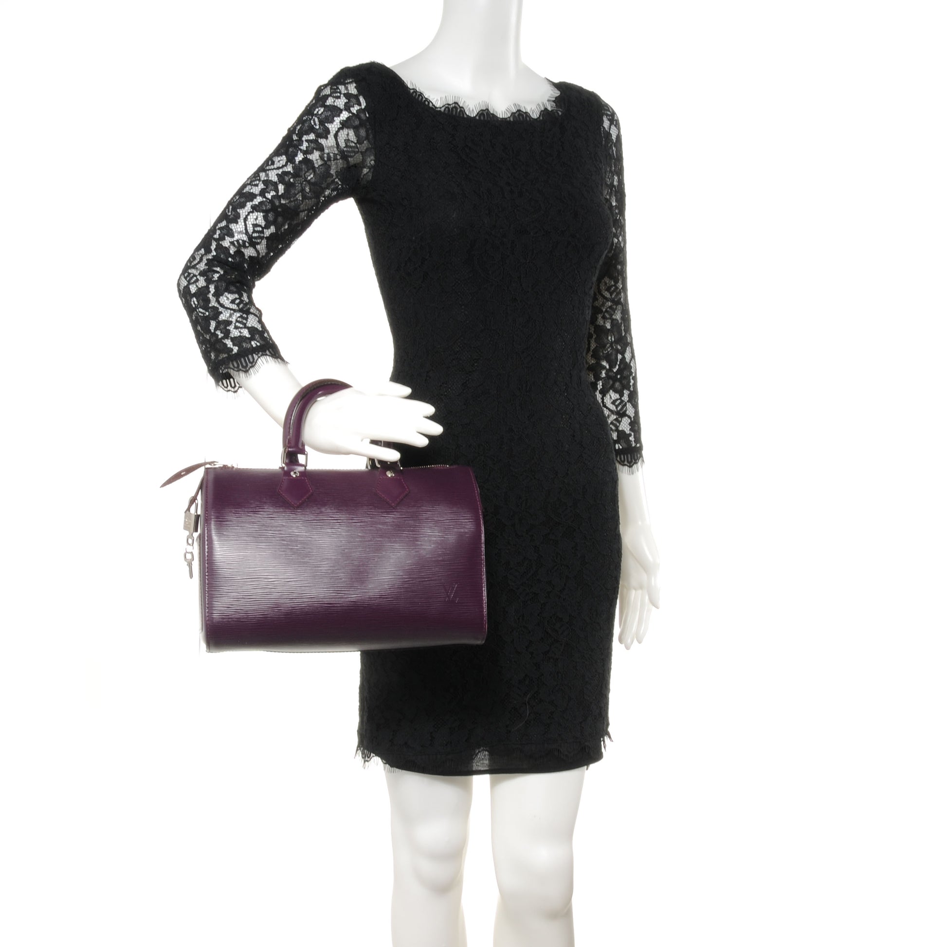 Louis Vuitton Epi Speedy 30 Cassis 2 of 7