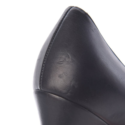 Chanel Lambskin CC Cap Toe Platform Chain Pumps 38.5 Black 11 of 14