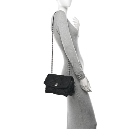 Salvatore Ferragamo Shiny Canvas Quilted Gelly Bag Black 2 of 13