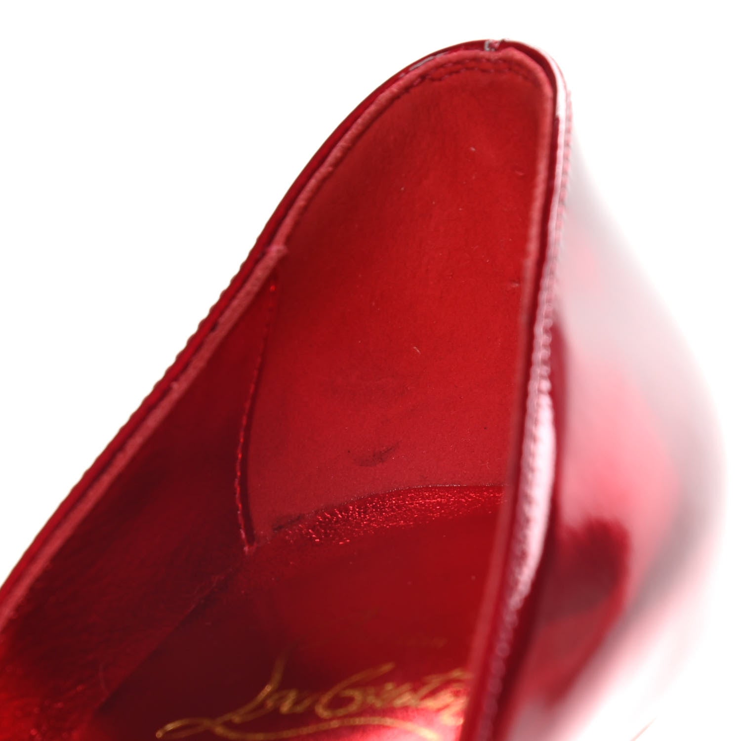 Christian Louboutin Metallic Patent Psychic So Kate 100 Pumps 37.5 Loubi 11 of 12