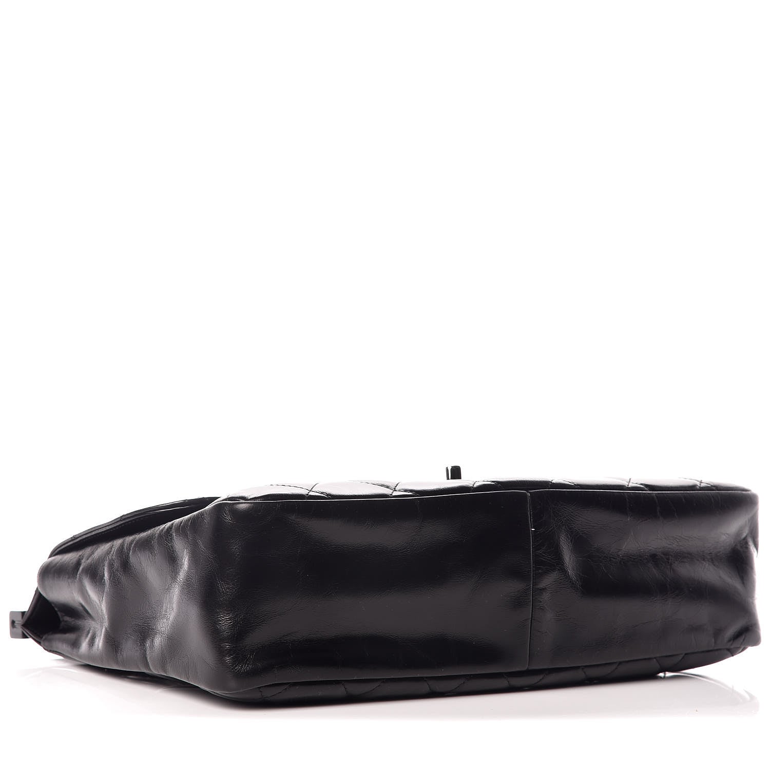 Chanel Glazed Calfskin Quilted Small CC Delivery Tote Black 4 of 9