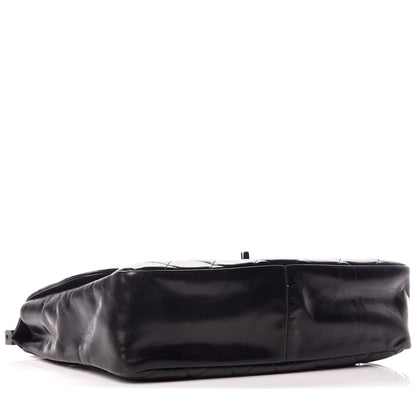 Chanel Glazed Calfskin Quilted Small CC Delivery Tote Black 4 of 9