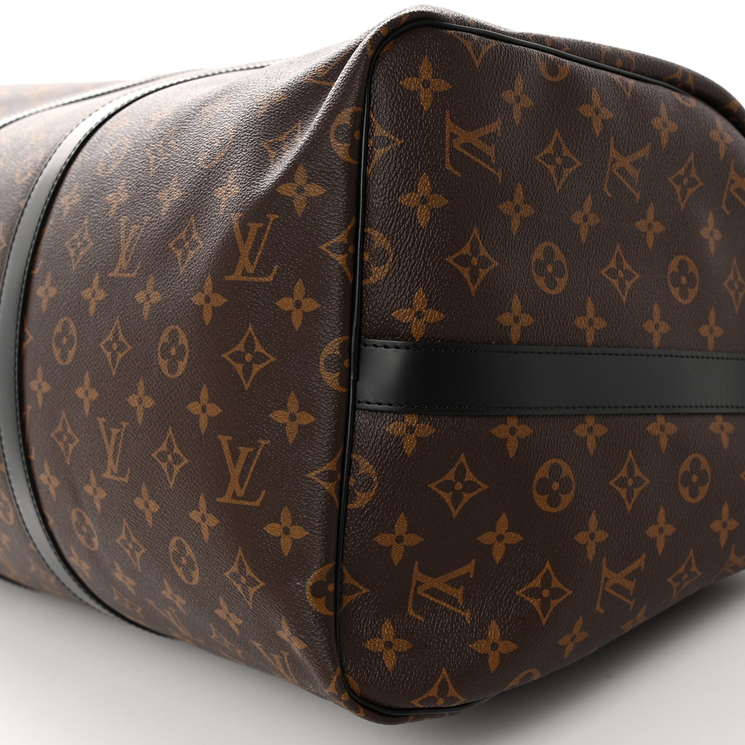 Louis Vuitton Monogram Macassar Keepall Bandouliere 55 8 of 9