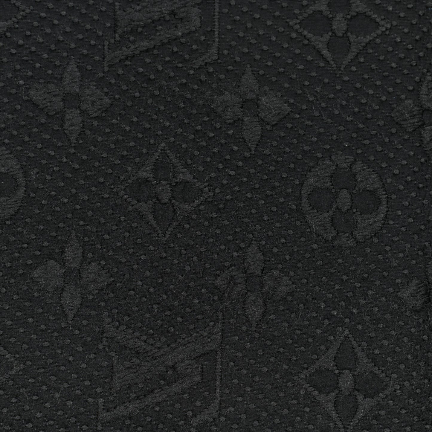 Wool Silk Logomania Scarf Black