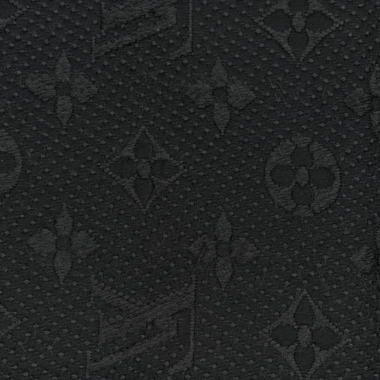 Louis Vuitton Wool Silk Logomania Scarf Black 3 of 4