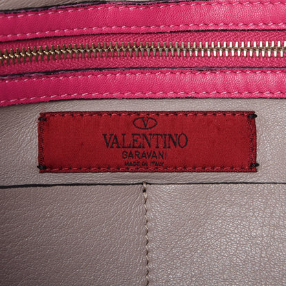 Valentino Garavani Nappa Medium Rockstud Soft Tote Pop Fuxia 5 of 23