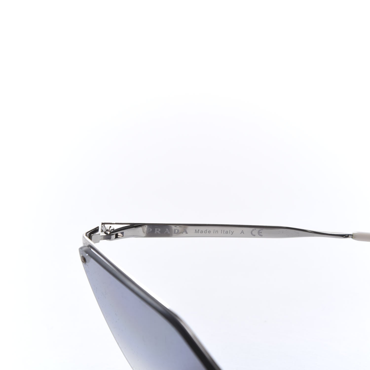 Prada Cat Eye Sunglasses SPR 68T Silver 6 of 8