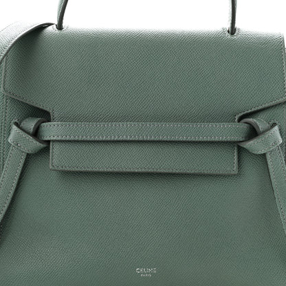 Celine Grained Calfskin Micro Belt Bag Celadon 9 of 12