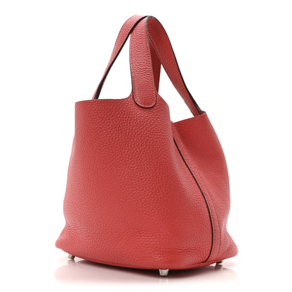 Hermes Taurillon Clemence Picotin Lock 18 PM Rose Jaipur 3 of 9